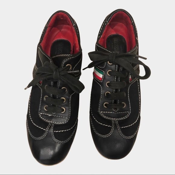 Vintage Moschino Sneakers, RARE, leather &… - Picture 4 of 16